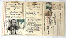 She'erit Ha-Pleita. ID card of a foreigner Jewish refugee Jakob Raps , Belgium, picture