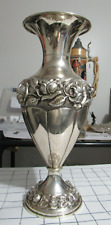 Stunning Large Silver Vase, Gorgeous Design, 15.75
