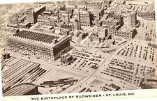Birthplace of Budweiser Brewery St Louis Missouri Unused Postcard Vintage picture