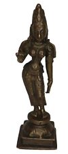 Standing Lady Statue Old Victorian Handmade Brass Apsara Figure Sculpture Idol picture
