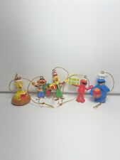 Miniature SESAME STREET Collectible Holiday Christmas Ornaments ~ Set of 5 ~ picture