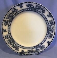 ANTIQUE KEELING & CO LOSOL WARE BEVERLEY FLOW BLUE DINNER PLATE - ENGLAND picture