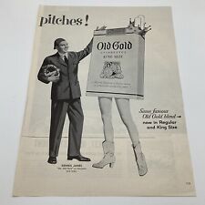 1952 Old Gold Cigarettes “Dennis James, ‘Mr. Old Gold On TV’” LIFE Mag Print Ad picture