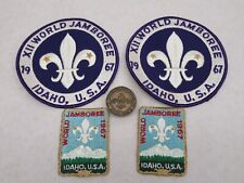 5pc 1967 Boy Scout America BSA XII World Jamboree Idaho Patches, badge picture
