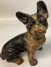 Vintage, Hubley – 7-1/2 “ Tall - Cast Iron - Sitting - French Bulldog - Doorstop picture