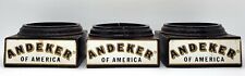 Vintage Pabst Andeker 1980 Wood Beer Coasters Lot of 3 Rare picture