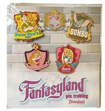 HTF NEW Disney Booster Pin Set Fantasyland Attractions 2008 Sealed picture