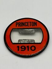 Antique Princeton University 1910 Round Button Name Tag Pin Vintage 2.5