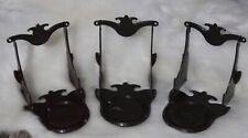 Vtg Cup Saucer Display Holders Brown Plastic USA LOT OF THREE Westland Mutual picture