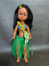 Mid Century Hula Dancer Hawaiian Doll Aloha Lanakila Chubby Girl Tiki Bar MCM 15 picture