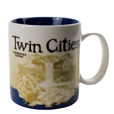Starbucks Twin Cities Collectors Series Blue Coffee Mug Global Icon 16oz 2012 picture