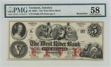 West River Bank $5 - Obsolete Notes - Paper Money - US - Obsolete picture
