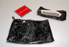 ESTEE LAUDER Cosmetic Bag Clear with Black Dots  - New / Never Used picture