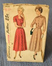 Vintage SIMPLICITY Printed SEWING PATTERN #2922 ~ ONE PIECE DRESS  picture