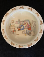 Vintage Royal Doulton Bunnykins Heavy Bowl 7 & a half inch Mrs Moppet's Tearoom picture