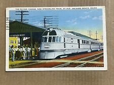 Postcard Old Orchard Beach ME Maine The Flying Yankee Streamline Train Railroad picture