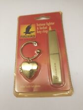 Firebird By Colibri Butane Lighter & Locket Key Ring, NIP picture