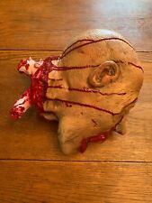 Severed and Smashed Bloody Life Size Head Prop Halloween Haunted House NEW picture