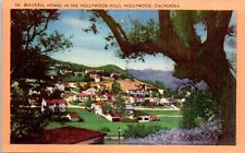 Beautiful Homes in the Hollywood Hills, Hollywood, California Postcard picture