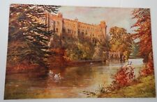 Vint. Color P/C - England- Warwick Castle From The Island, by C. Essenhigh Corke picture
