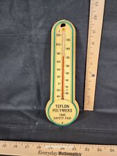 Vintage 1985 Dupont Teflon Polymers Safety Fair Thermometer Used Works picture