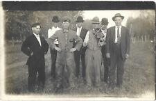 Boone IA--Cruse brothers among group with fiddle; nice 1910s RPPC picture