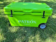 Patron Tequila BEVERAGE COOLER CHEST w/ Drain Rack Divider Green BRAND NEW picture