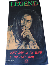 Vintage 90s Bob Marley LEGEND Black Towel XL picture