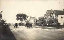 Everett Massachusetts MA Boulevard Horse Wagons c1910 Real Photo Postcard picture