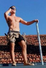Shirtless Male Muscular Manly Masculine Construction Worker Hunk PHOTO 4X6 F267 picture