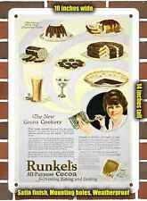 Metal Sign - 1920 Runkel's Cocoa- 10x14 inches picture