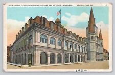Postcard The Cabildo Old Spanish Court Building And St Louis Cathedral Louisiana picture