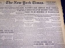 1946 MAY 20 NEW YORK TIMES - NATION'S RAIL SERVICE NEAR NORMAL - NT 2296 picture