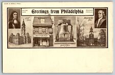 Philadelphia, Pennsylvania PA - Greetings from Philadelphia - Vintage Postcard picture