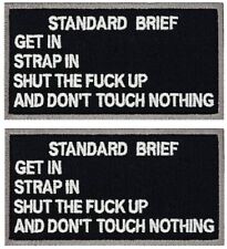Standard Brief Military Embroidered Morale Patch | 2PC HOOK BACKING  3.75