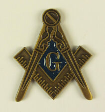 Masonic Large Square & Compasses Lapel Pin Mason (SCA-2008) Freemason picture