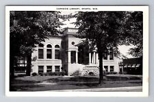 Sparta WI-Wisconsin, Carnegie Library, Antique, Vintage Souvenir Postcard picture