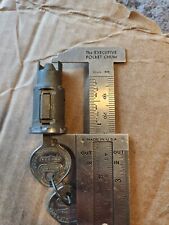 Vintage G.M Chevrolet Lock Cylinder With Keys picture