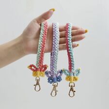 Women's Bohemian Style Creative Hand Woven Cotton Rope Wristband With Keychain picture