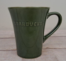 Starbucks Coffee Tea Mug Embossed Lettering Oversize Green 21 oz. 2011 Ceramic picture
