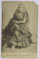 Marwari Woman India Used Post Card to Belgium Corner Cut picture