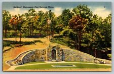 US Army Soldiers' Monument  Fort Devens  Massachusetts  Postcard picture