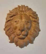 Lion Head Wood Carving, 4 1/2