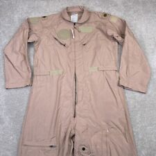 Military Coveralls Men 48 L Desert Tan Flyers Suit Flame Resistant CWU 27 Type 1 picture