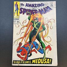 THE AMAZING SPIDER-MAN #62 MEDUSA COVER SILVER AGE MARVEL COMICS 1968 picture