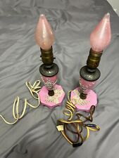 Vintage Moriage Boudoir Lamp in Pink picture