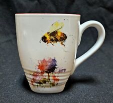 NEW Dean Crouser BUMBLE BEE THISTLE Coffee Mug Cup Art Red Interior  picture