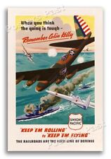 “Remember Colin Kelly” 1942 Vintage Style WW2 War Poster - 16x24 picture