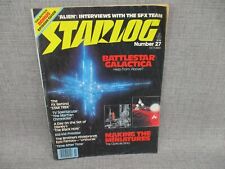 Starlog Magazine 27 Battlestar Galactica Urshurak The Martian Chronicles Vintage picture