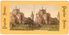 c1900's Real Photo Hand Tinted Stereoview Dunfermline Abbey, Scotland picture